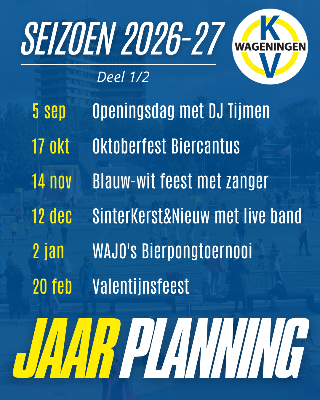 Voor in de agenda: Jaarplanning NAC 2026/27 bekend