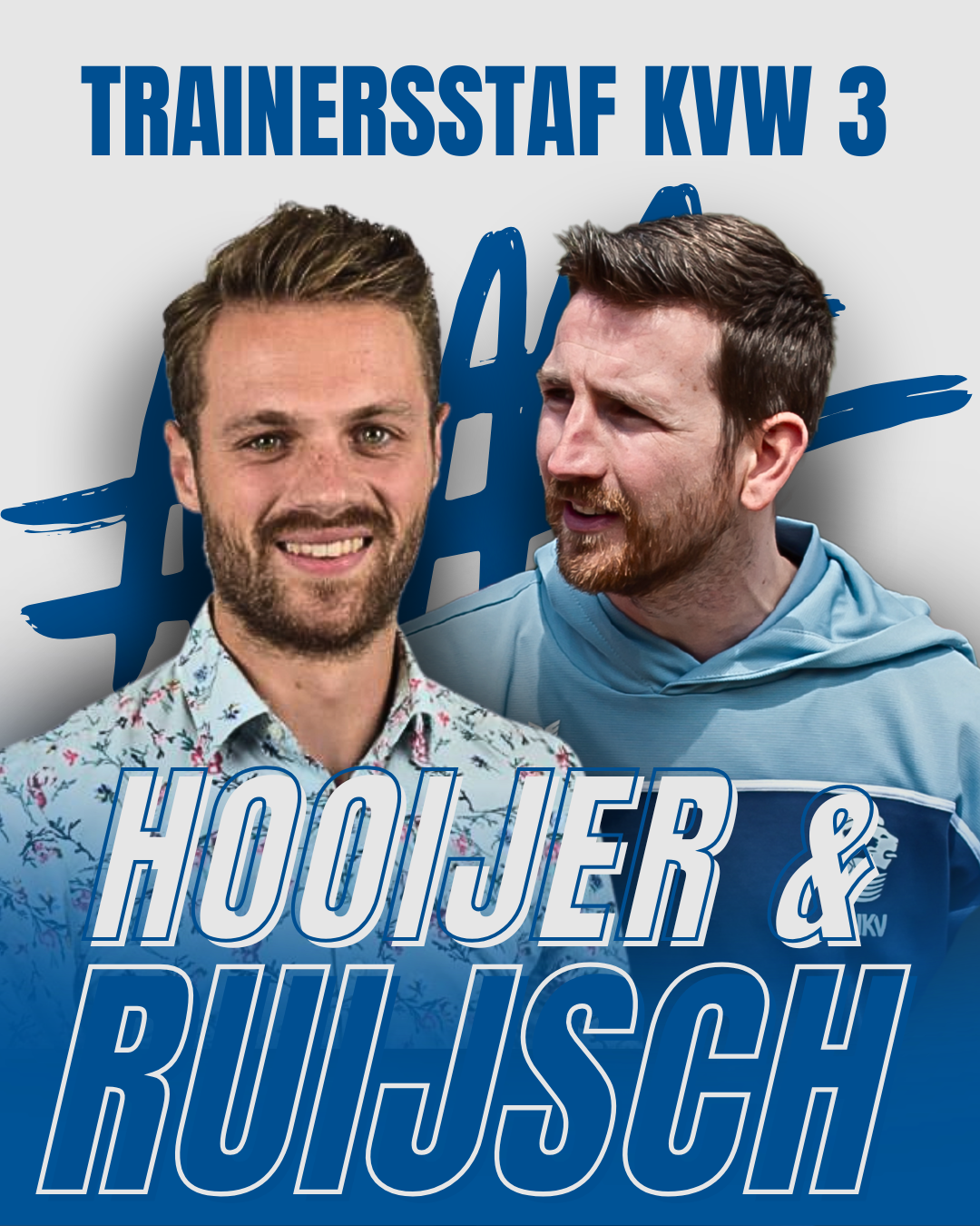 Jesse Ruijsch en Jory Hooijer nieuwe trainers KV Wageningen 3