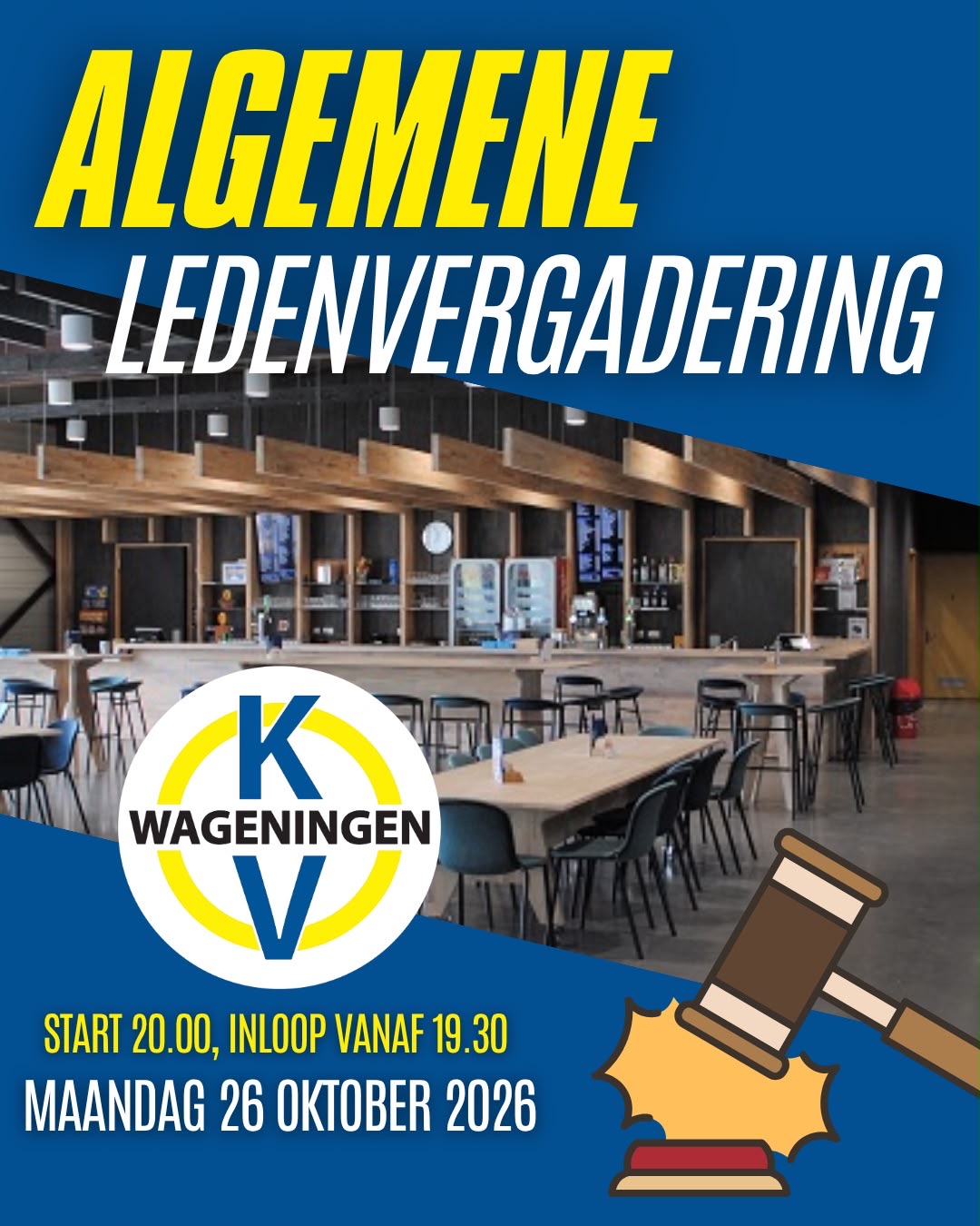 Algemene ledenvergadering - 26 oktober 2026