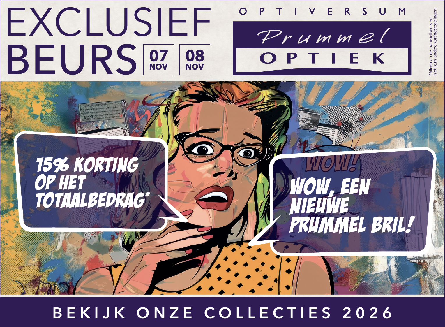 Exclusieve kortingsdagen bij Prummel Optiek op 7 en 8 november
