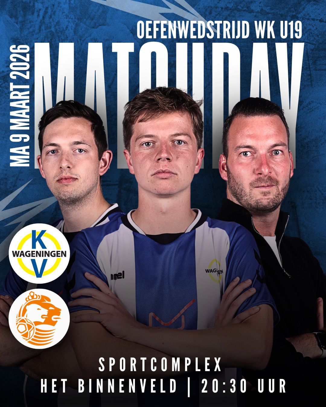 Oefenwedstrijd KV Wageningen 1 - Nederland U19